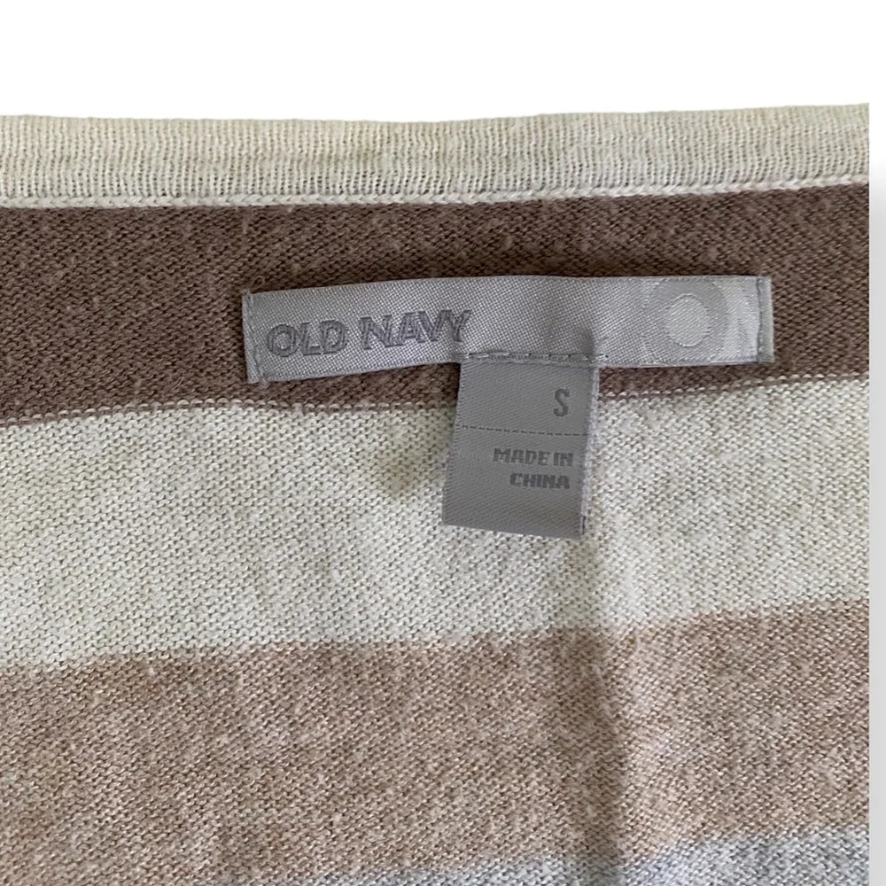 Old Navy Striped Soft V neck Sweater - Picture 3 of 5